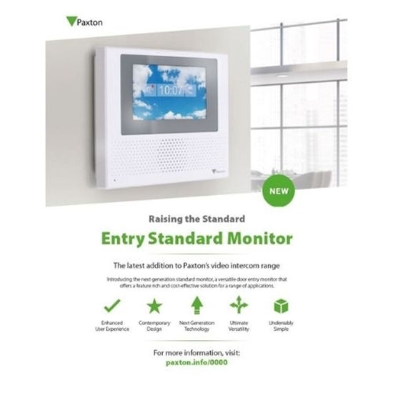 Paxton Access. Entry Standard Monitor Customer Leaflet (US only)